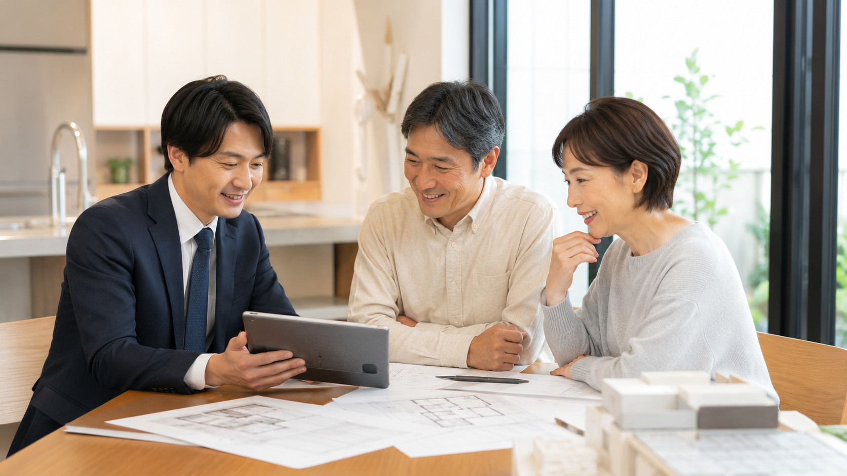 設計プランを話し合う様子